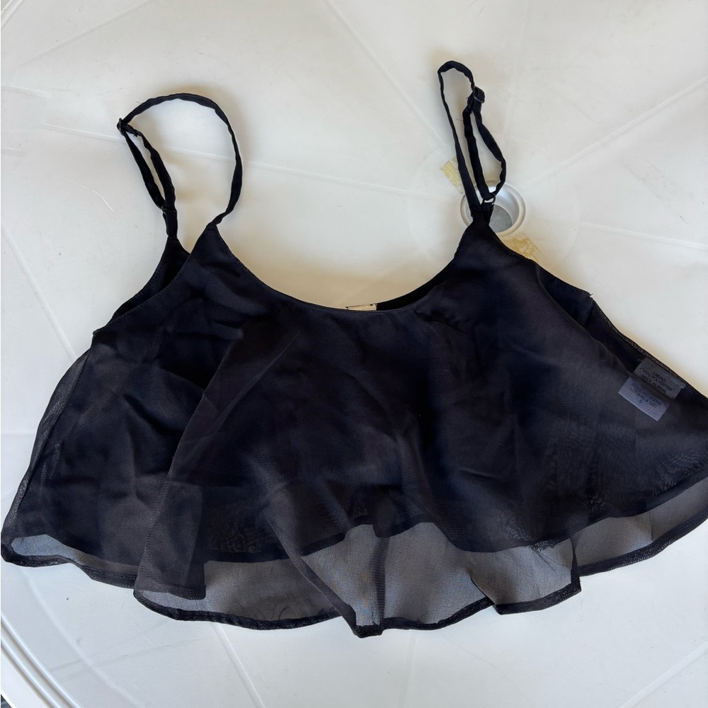 Lagaci Sheer Black Top